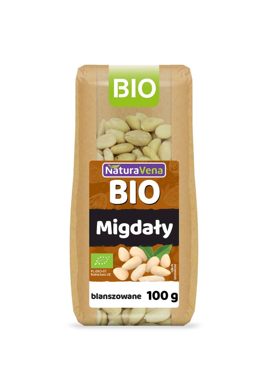 AMANDES BLANCHIES BIO 100 g - NATURAVENA DDM: 12-2026