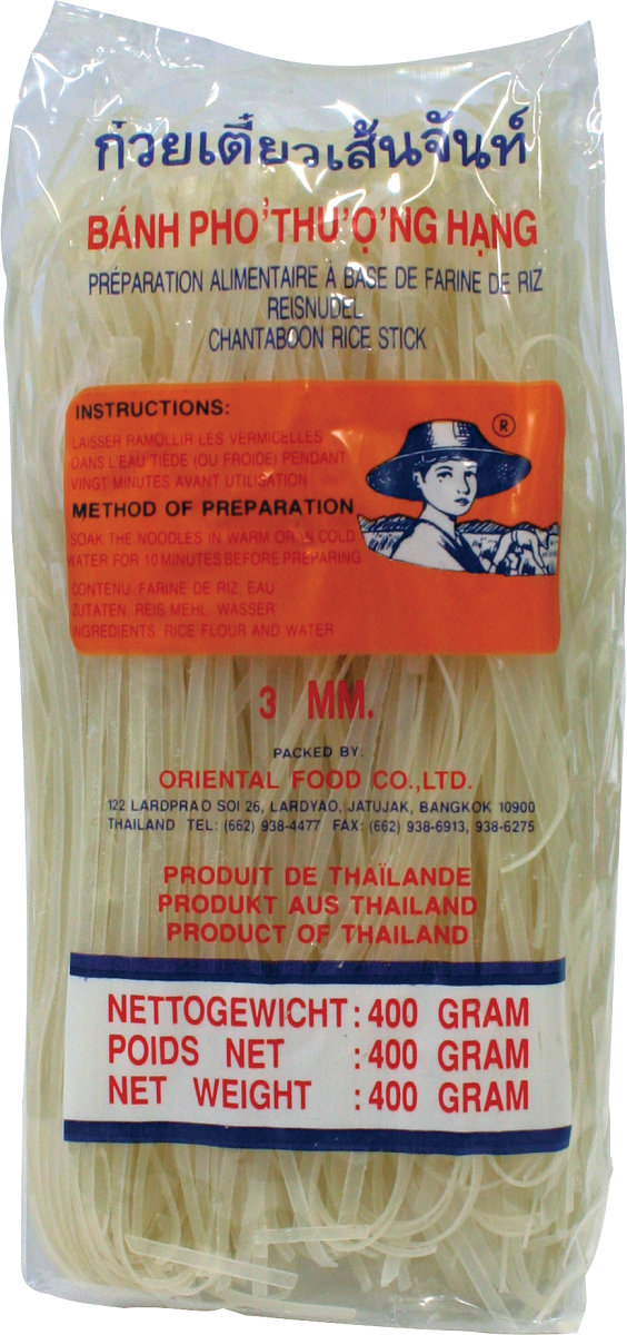 NOUILLES DE RIZ (3 mm) 400 g - FARMER DDM: 09-2026