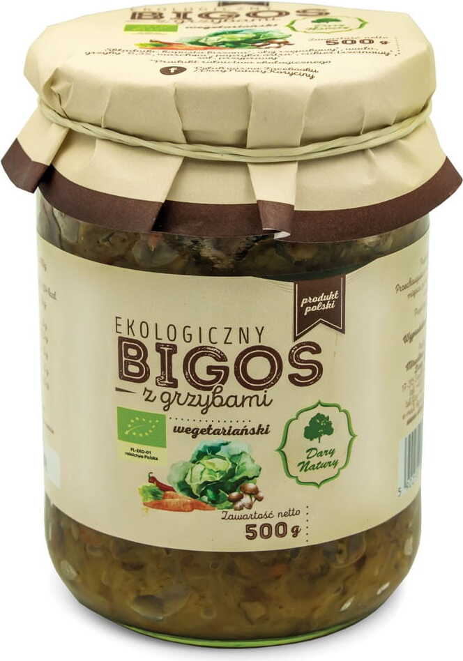 BIGOS VÉGÉTARIEN AUX CHAMPIGNONS BIO 500 g - DARY NATURY DDM: 09-2026