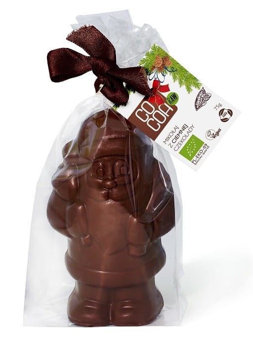 PÈRE NOËL AU CHOCOLAT NOIR BIO 75 g - COCOA (PRODUIT DE SAISON) DDM: 10-2026