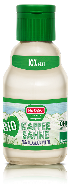 CRÈME POUR LE CAFÉ 10 % BIO 165 g - SALITER DDM: 10-2026