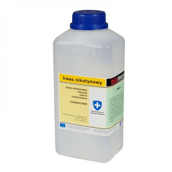 Nicotinic Acid Niacin 500g BIOMUS – biogo.fr