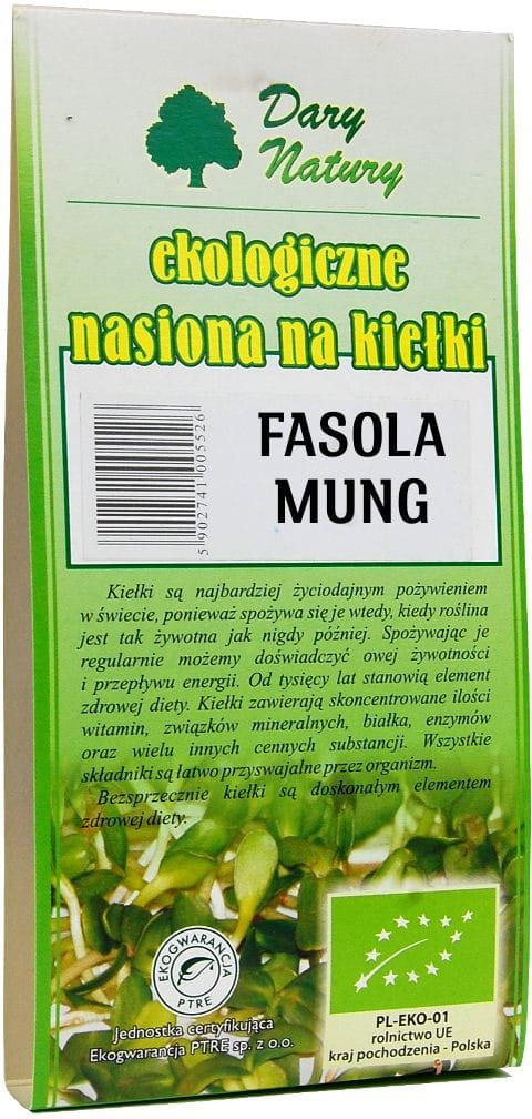 Graines de haricot mungo BIO à germer 50 g - CADEAUX DE LA NATURE