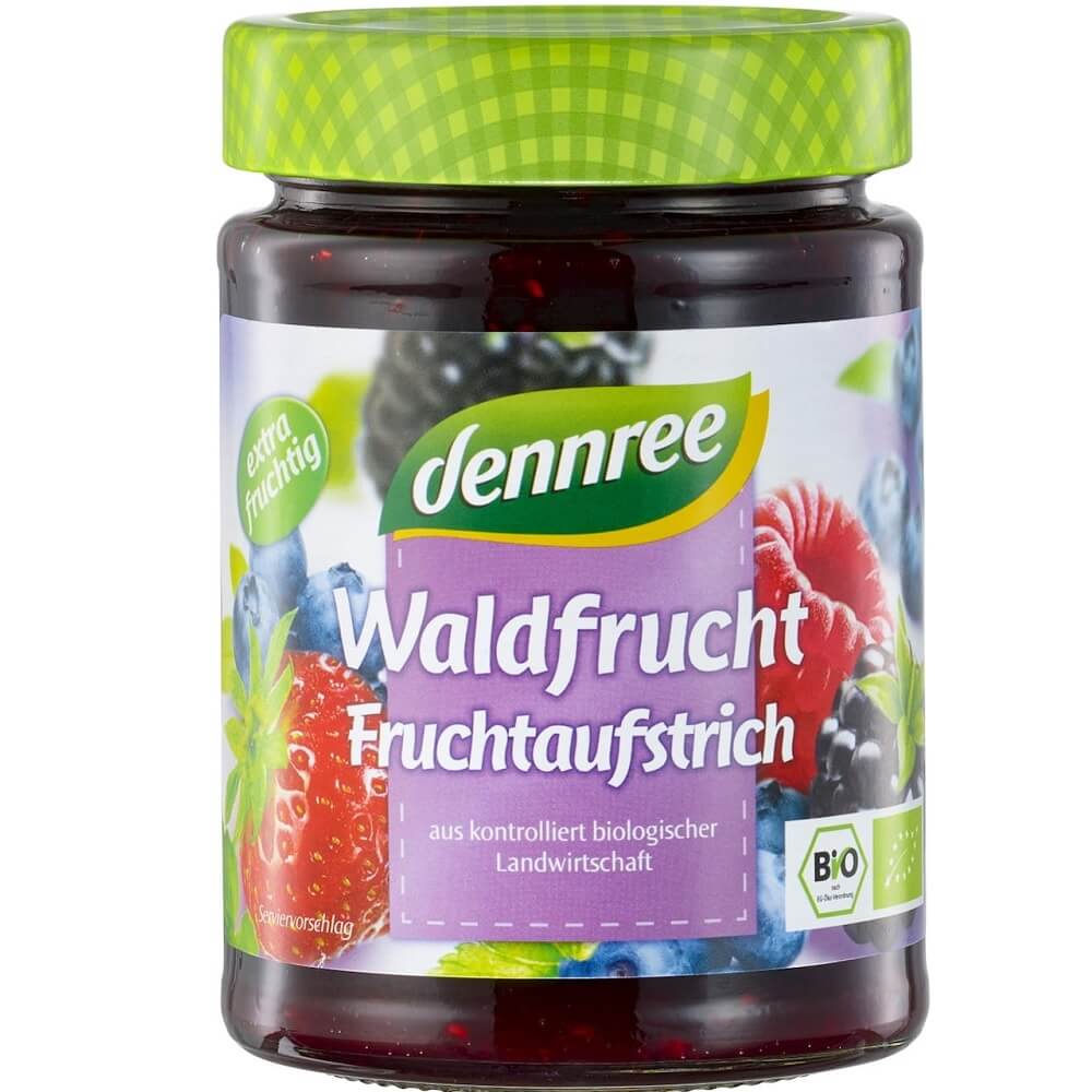 Confiture de fruits des bois BIO 340 g - DENNREE