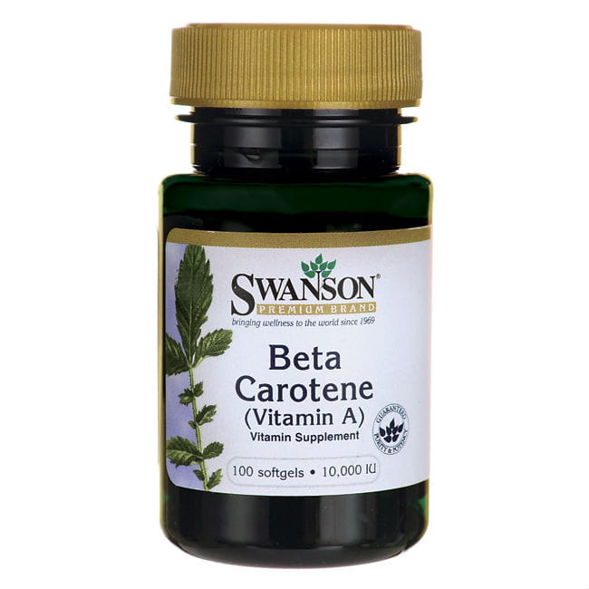 Bêta carotène 10 000 UI vitamine A 100 gélules SWANSON