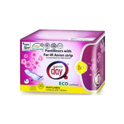 Serviettes hygiéniques à bande anionique 30 pièces - GENTLE DAY