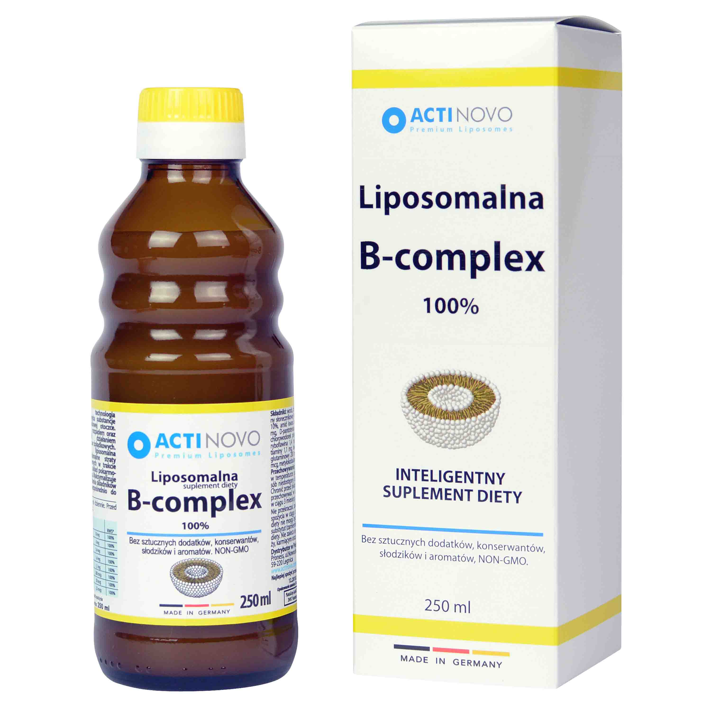 Vitamine B liposomale - COMPLEXE 100% 50 portions 250ml - ACTINOVO