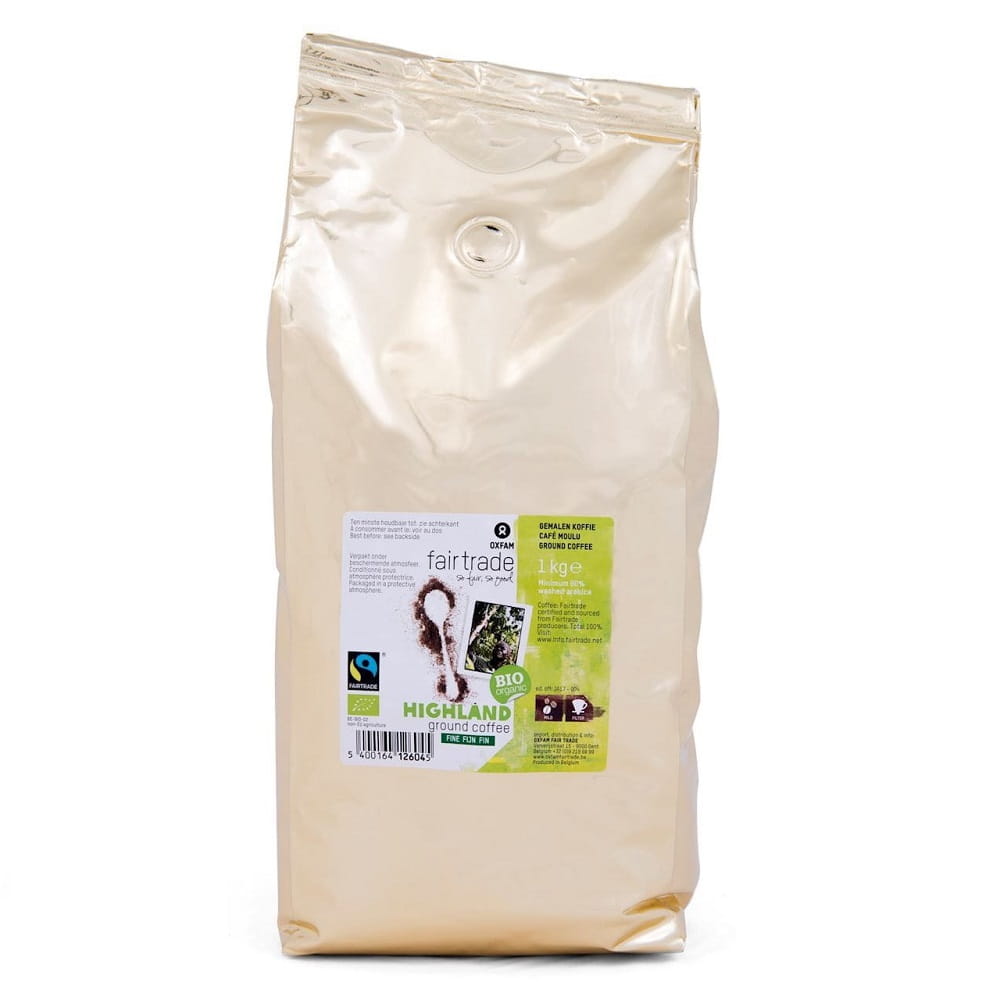 Café moulu arabica / robusta alpin commerce équitable BIO 1 kg - OXFAM