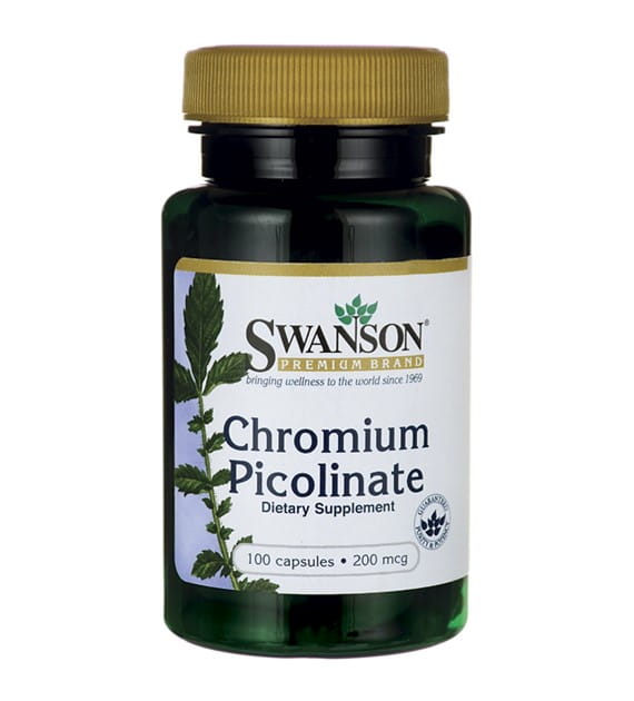 Picolinate de chrome 200mcg 100 gélules de SWANSON