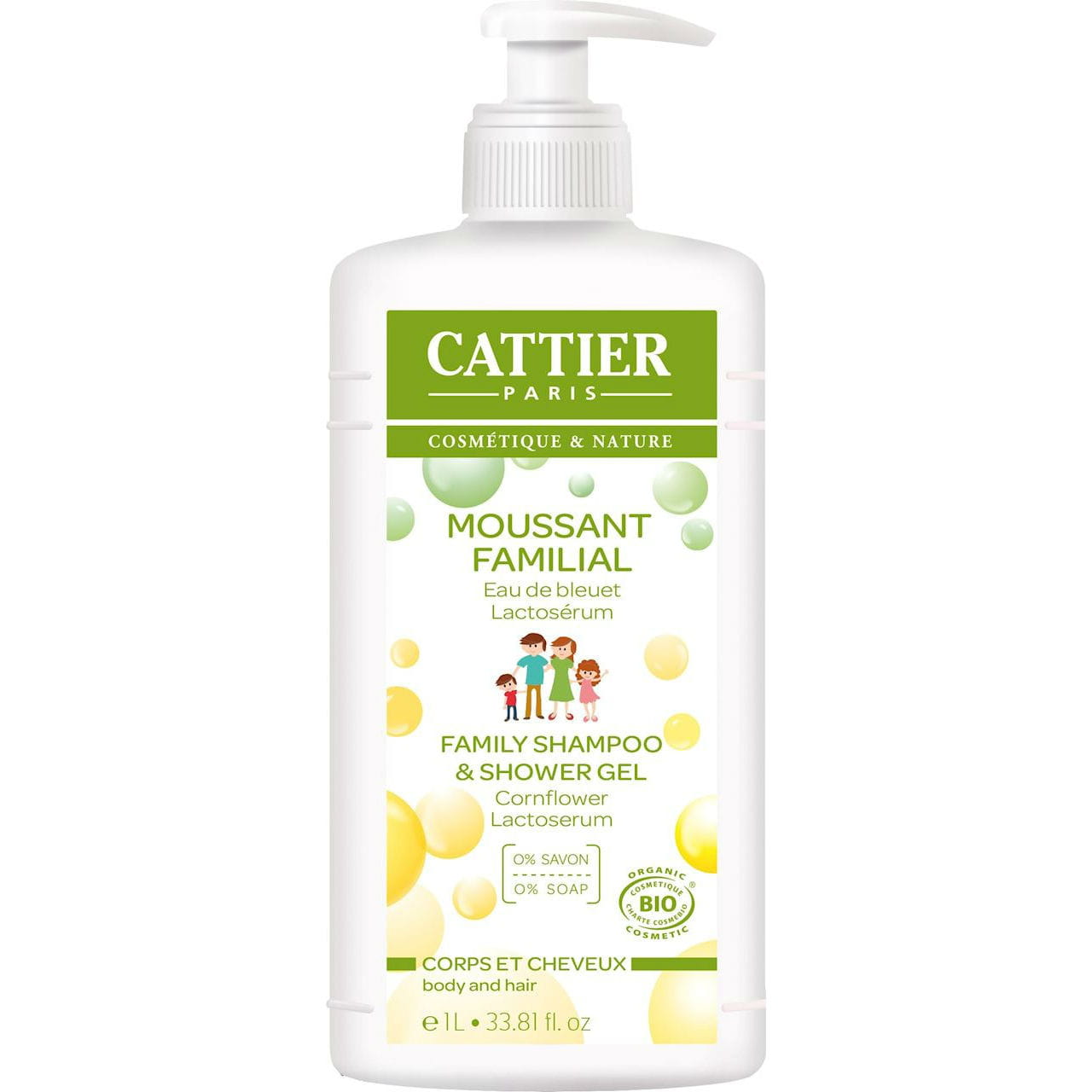 Shampooing et gel 2en1 ECO 1000 ml - CATTIER