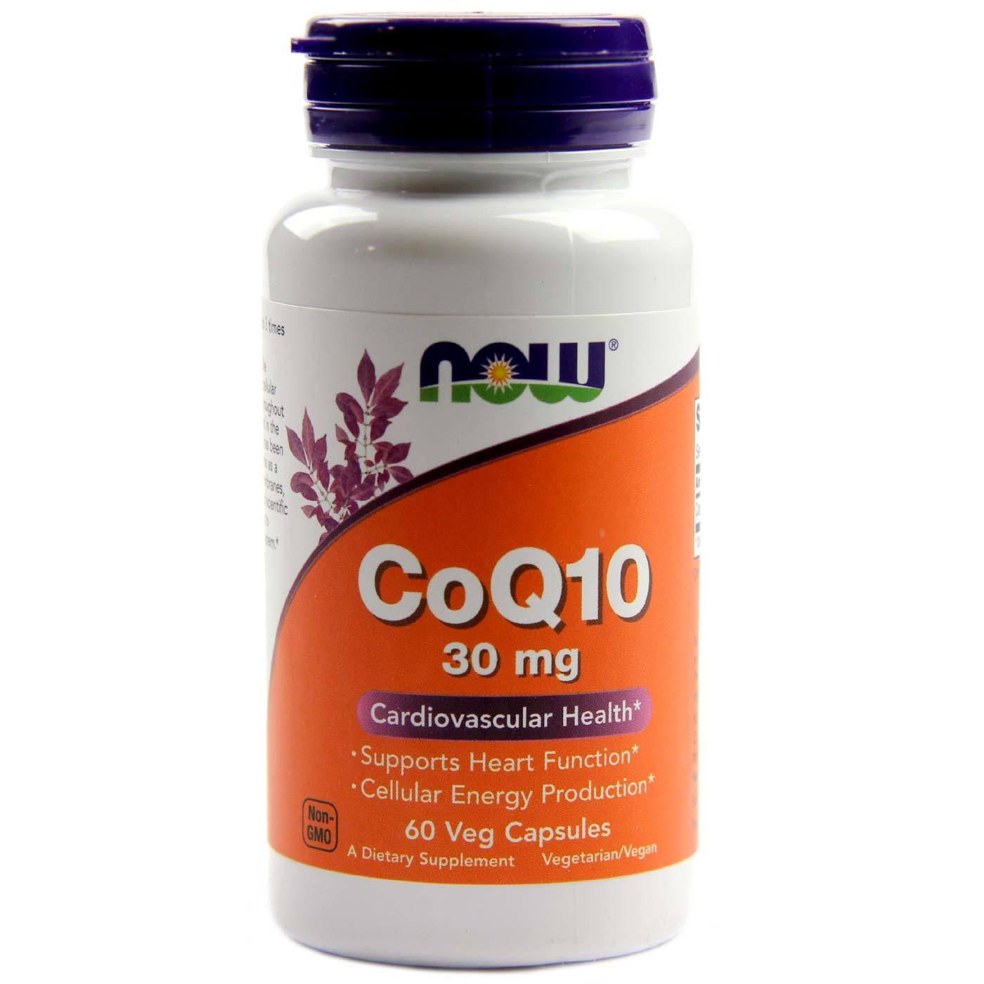 Coenzyme Q10 30 mg 60 gélules NOW FOODS