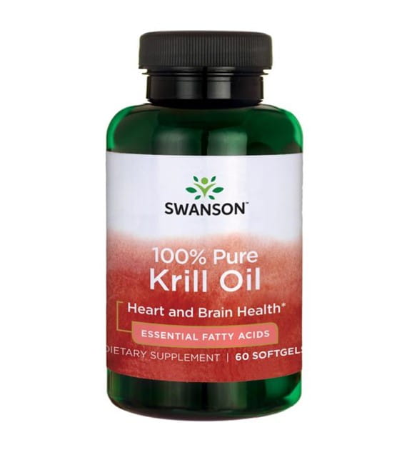 Huile de krill antarctique 500mg Huile de krill 100% pure 60 gélules de SWANSON