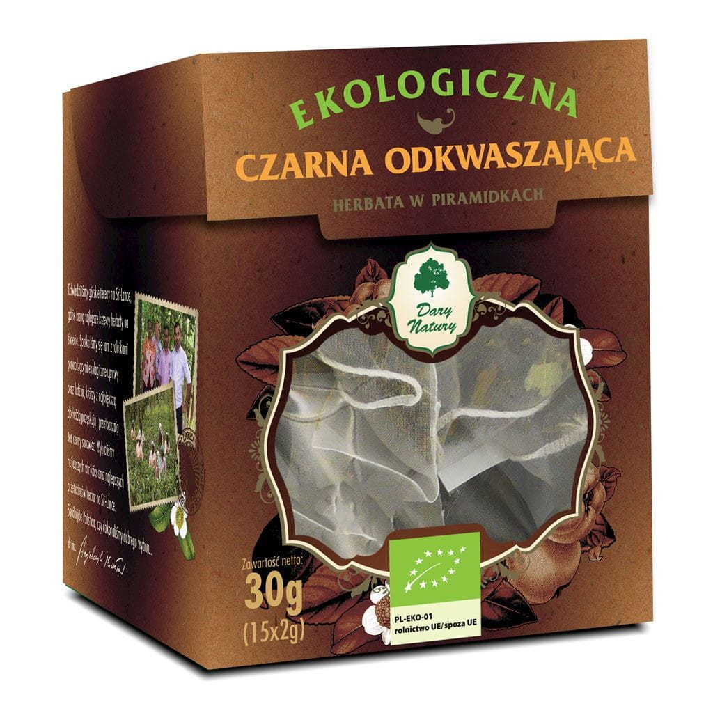 Pyramides de thé noir désacidifiant BIO (15 x 2 g) - CADEAUX DE LA NATURE