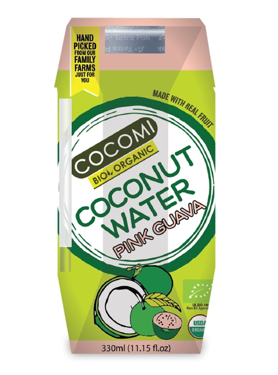 Eau de coco BIO saveur goyave 330 ml - COCOMI