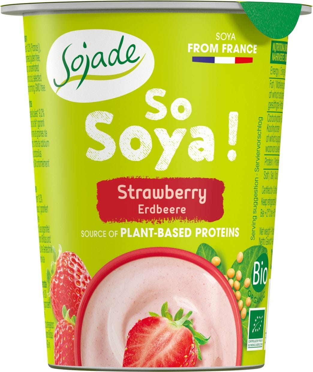 Produit fraise soja sans gluten BIO 125 g - SOJADE