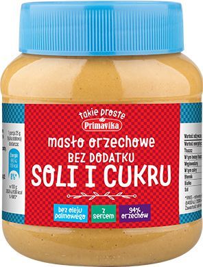 Beurre de cacahuète sans sel ni sucre 350g PRIMAVIKA