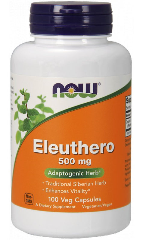 Eleutherococcus racine barbelée eleuthero 500mg 100 gélules NOW FOODS
