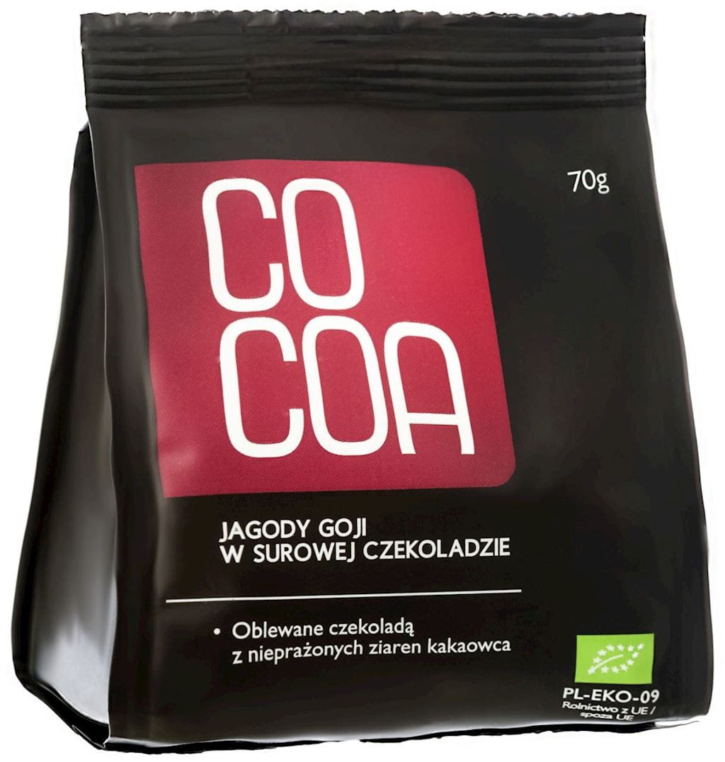Baies de Goji en chocolat cru BIO 70 g - CACAO
