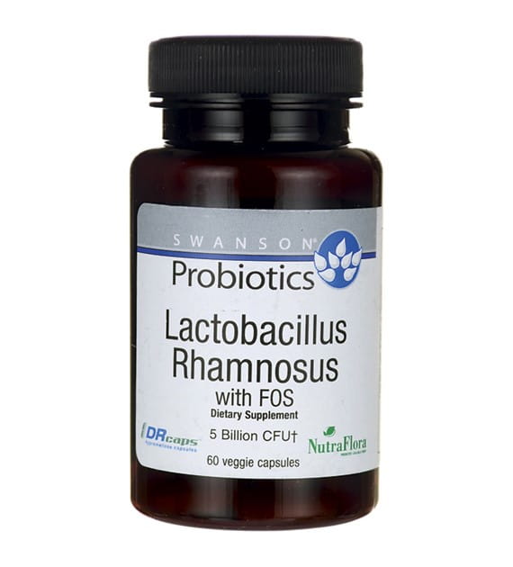 Lactobacillus rhamnosus avec fos 5 milliards d'ufc 60 gélules de SWANSON
