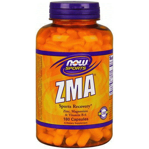 Magnésium, zinc et vitamine B6 ZMA combinaison de zinc magnésium & vitamine b - 6 180 gélules NOW FOODS