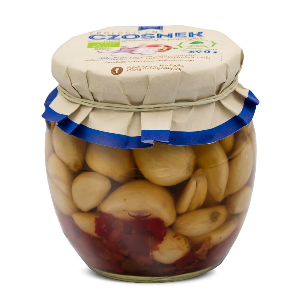 Ail mariné au paprika BIO 490 g - CADEAUX DE LA NATURE