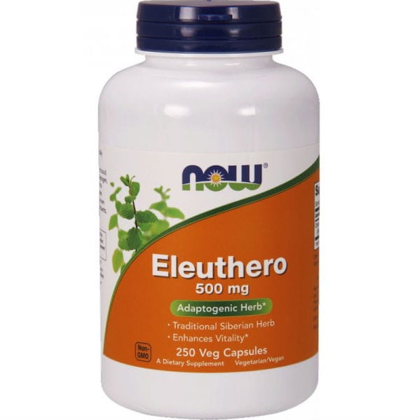 Eleutherococcus racine barbelée eleuthero 500mg 250 gélules NOW FOODS