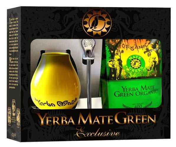 Coffret Yerba maté BIO 400 g matero bombilla - MATÉ BIO VERT