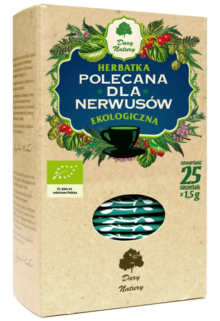 Tisane BIO pour les nerfs (25 x 15 g) - CADEAUX DE LA NATURE