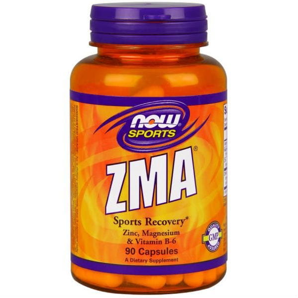 Magnésium, zinc et vitamine B6 ZMA combinaison de zinc magnésium & vitamine b - 6 90 gélules NOW FOODS