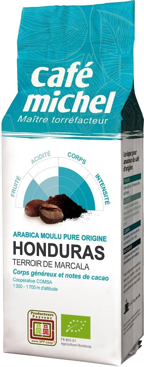 Café moulu arabica honduras commerce équitable BIO 250 g - CAFE MICHEL