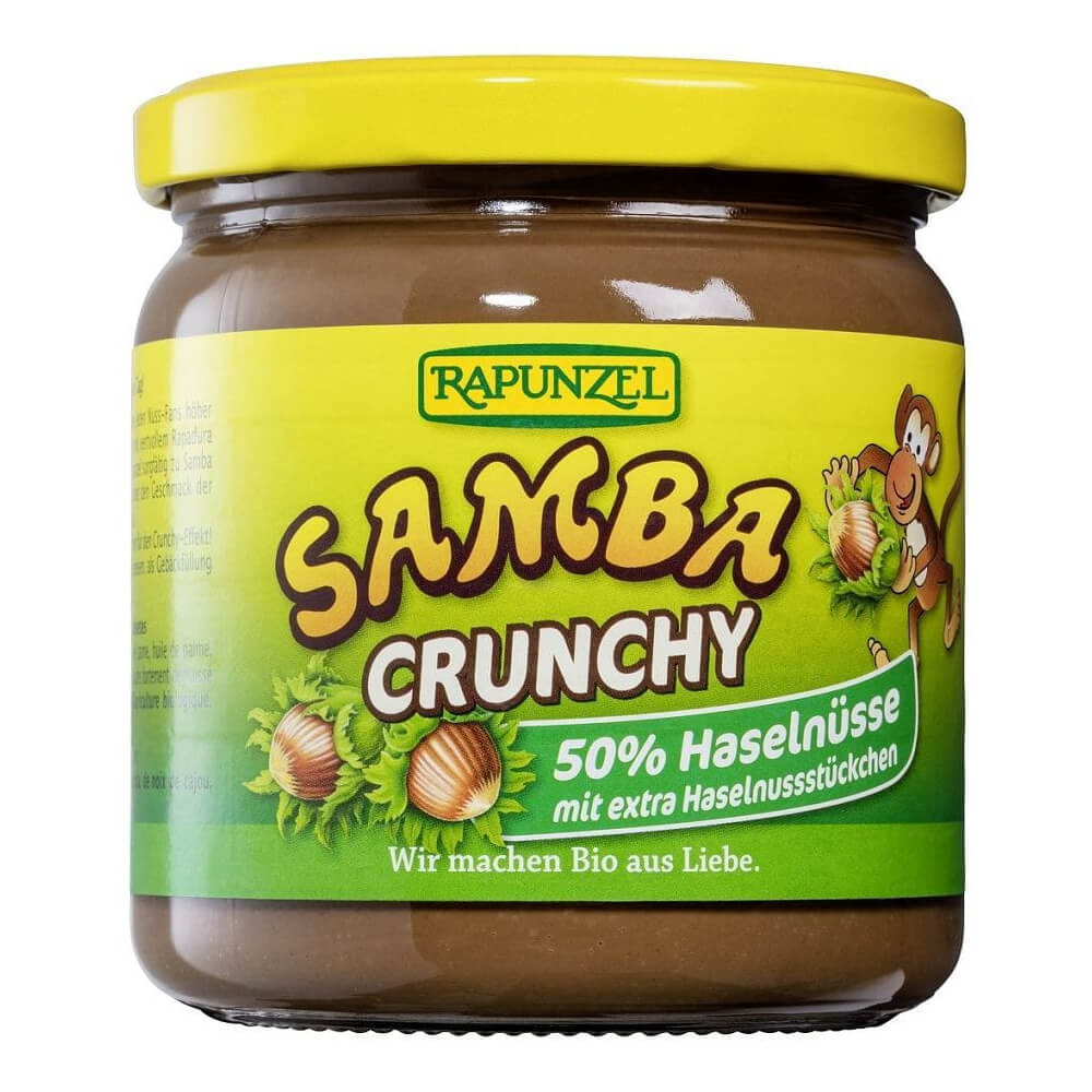 Crème au chocolat et noix aux éclats de noisettes de samba BIO 375 g - RAIPONCE