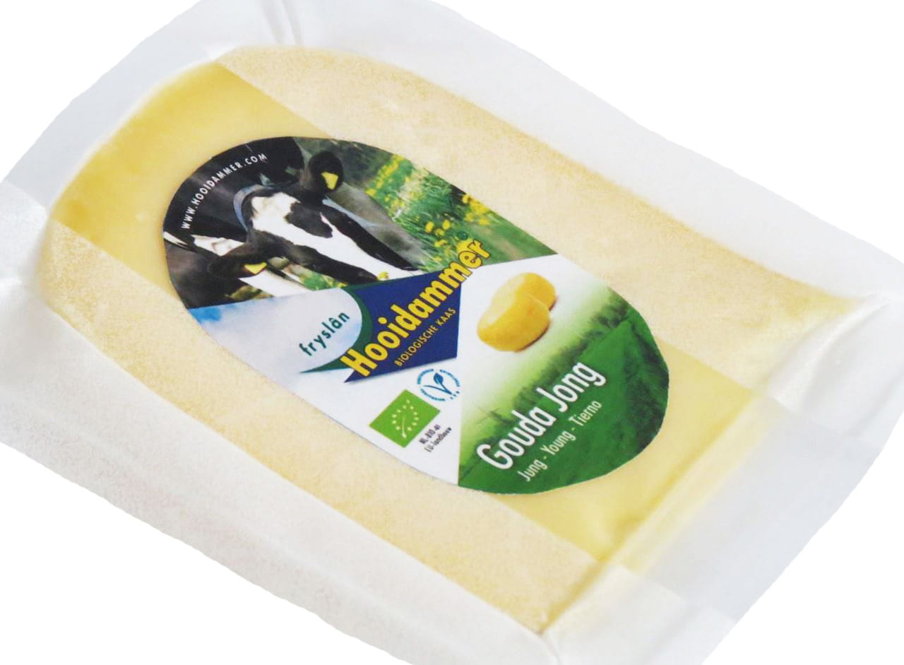 Gouda affinage doux 50% de matière grasse BIO 200 g - HOOIDAMMER