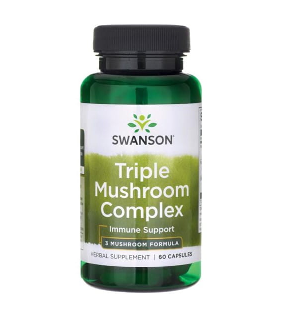 Complexe triple champignon complexe standardisé de 3 champignons maitake reishi shiitake 200mg 60 gélules SWANSON