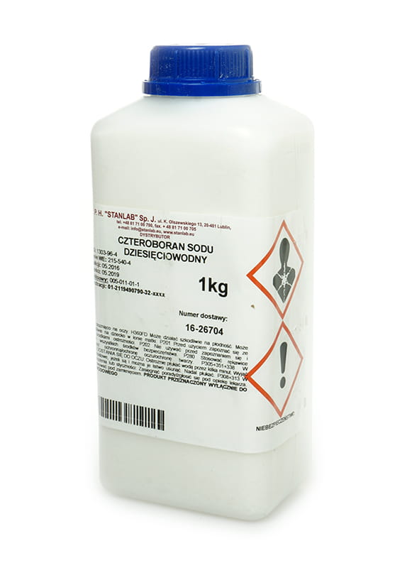 Borax borax tétraborate de sodium décahydraté 1kg STANLAB