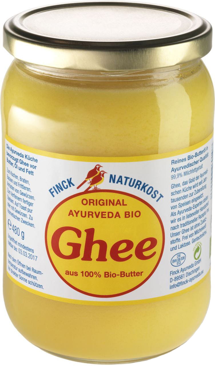 Beurre clarifié GHEE BIO 480 g - finck ayurveda
