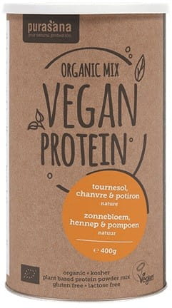 Protéine de chanvre sans lactose sans gluten BIO 400 g - PURASANA