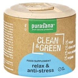 Détente et anti-stress en comprimés BIO 36 g (60 pièces) - PURASANA