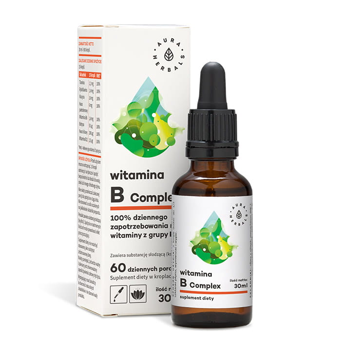 Vitamine B COMPLEX gouttes 30ml AURA HERBALS