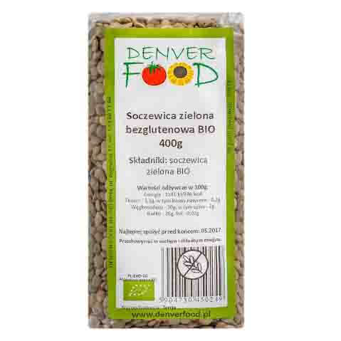 Lentilles vertes sans gluten BIO 400g DENVER FOOD