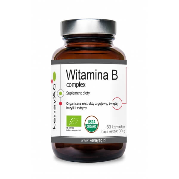 COMPLEXE Vitamine B au Basilic Sacré BIO et Extrait de Goyave Citronnée 60 gélules KENAY