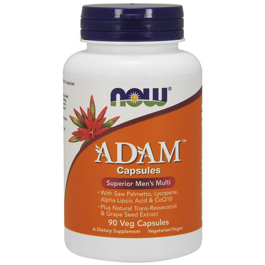 Adam men's multi complexe de vitamines et de minéraux pour hommes 90 NOW FOODS gélules végétales