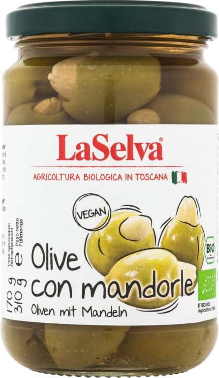 Olives vertes aux amandes BIO 310 g LASELVA