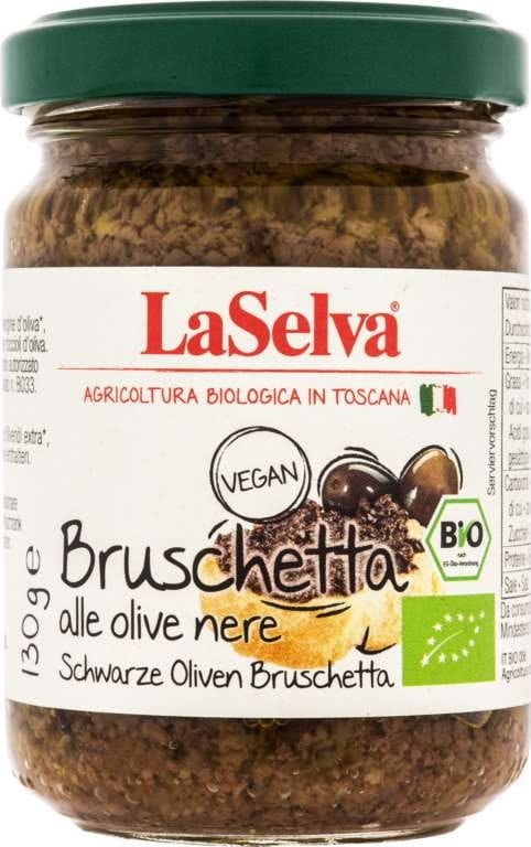 Bruschetta aux olives noires BIO 130 g LASELVA