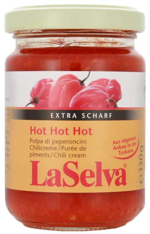 Crème de piment très épicé BIO 130 g LASELVA