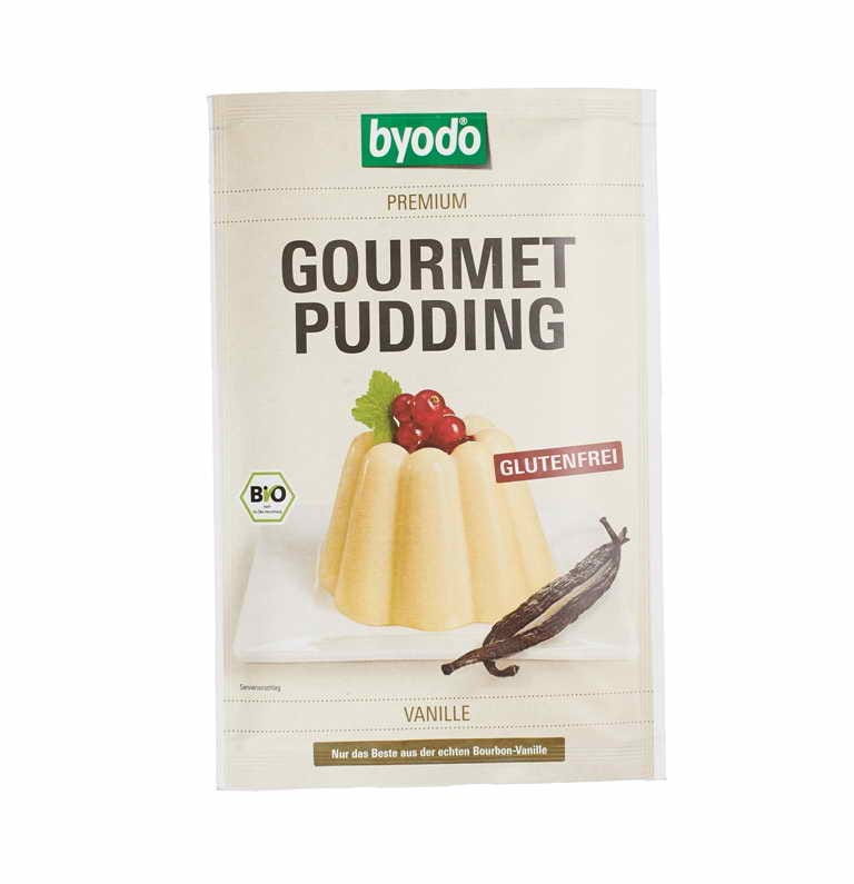 Pudding instantané à la vanille sans gluten BIO 36 g BYODO