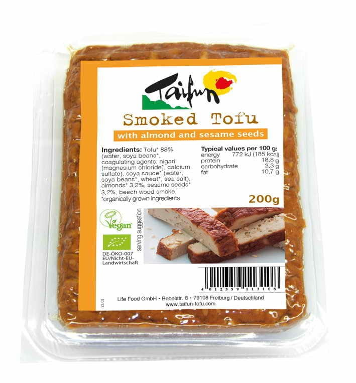 Tofu fumé aux amandes et sésame BIO 200 g TAIFUN