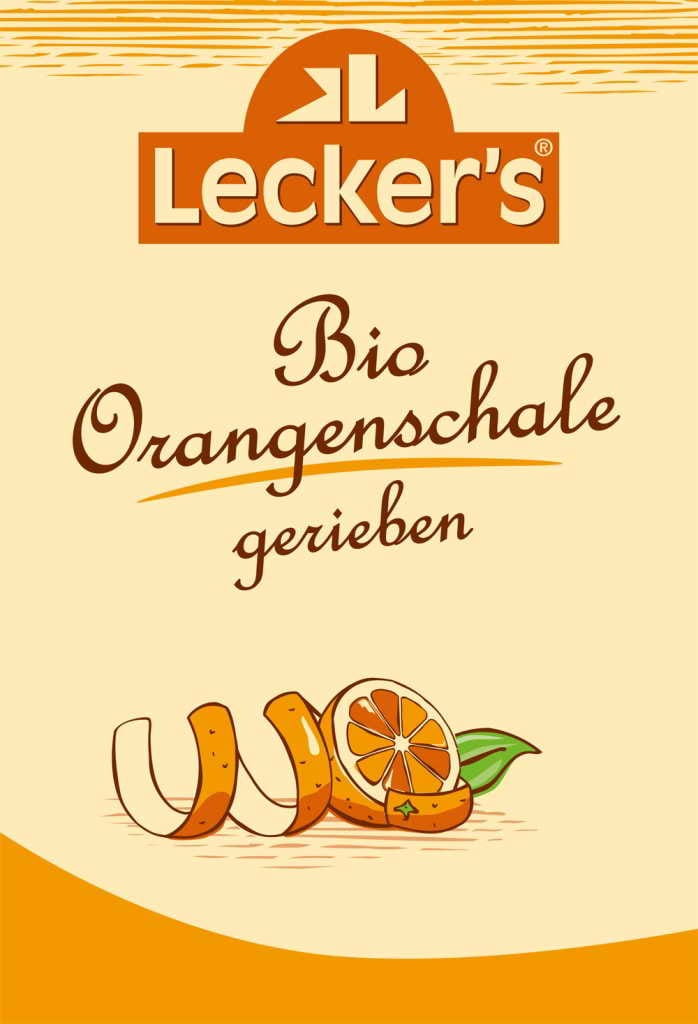 Zeste d'orange râpé BIO 15 g LECKER'S