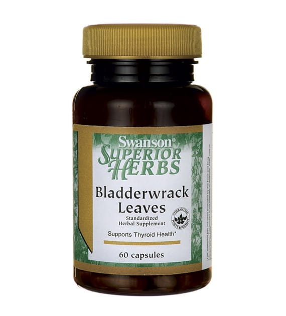 Bladderrack Fucus vésical extrait de feuilles 75mg 60 gélules SWANSON