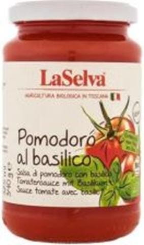 Sauce tomate au basilic BIO 340 g LASELVA