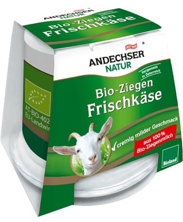 Fromage de chèvre frais 40% BIO 125 g ANDECHSER NATUR